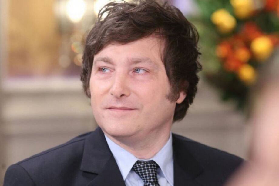 O candidato à presidência da Argentina Javier Milei