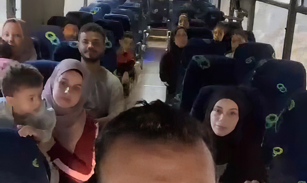 Ao todo, são 34 brasileiros ou palestinos em processo de naturalização que estavam nas cidades de Khan Yunis e Rafah, no sul de Gaza