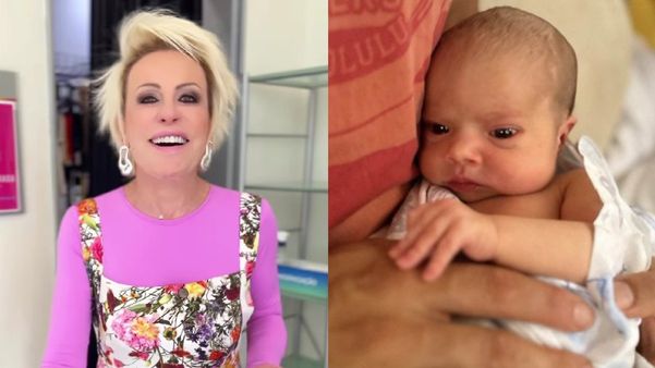 Ana Maria Braga e a neta Lila.