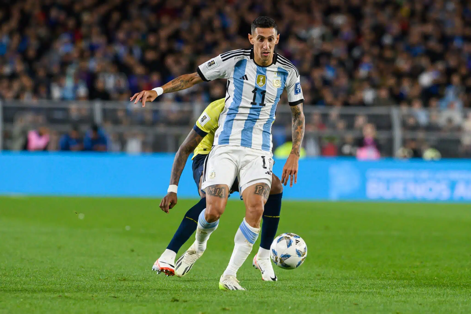 Di Maria bote igualar Javier Zanetti como 2º jogador com mais jogos pela Argentina nas Eliminatórias.