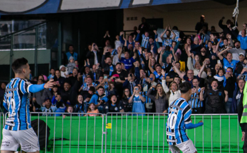 Grêmio em 3º no Brasileirão.