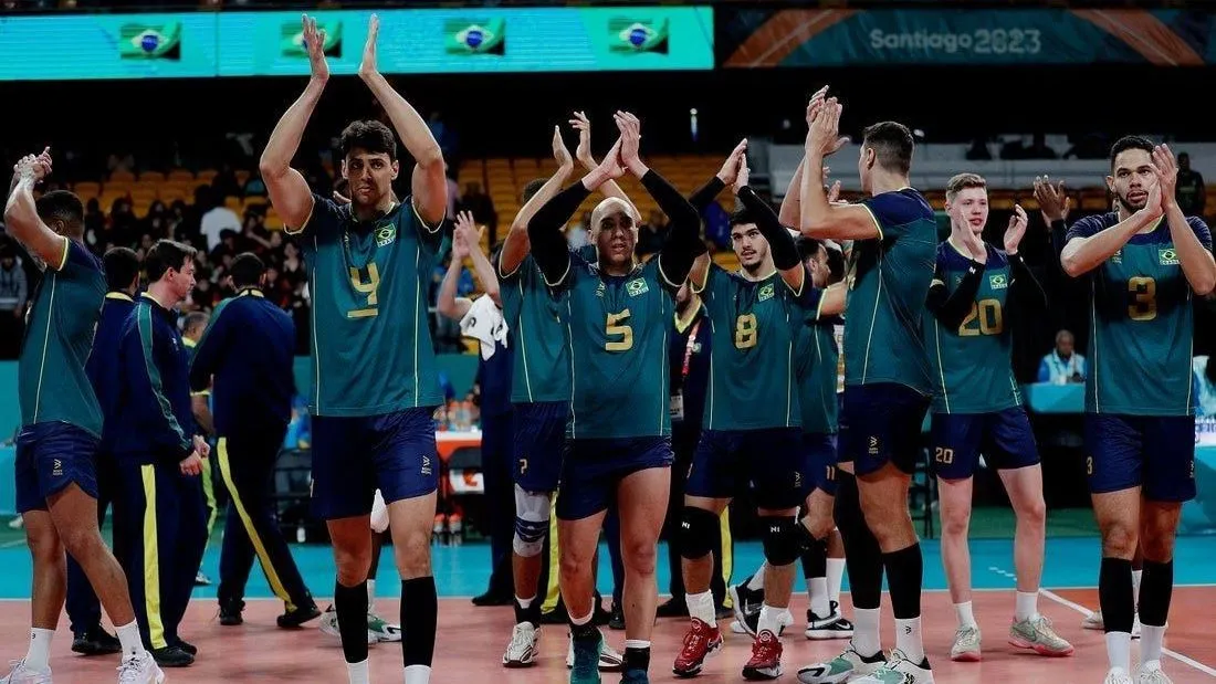 Seleção masculina de vôlei se classifica para semifinal do Pan de Santiago