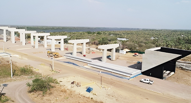 Ponte em construção da Rota Bioceânica