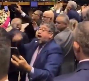Momento da agressão