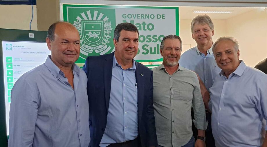 Diretores do Setlog/MS participam de inauguração de novo posto do Detran