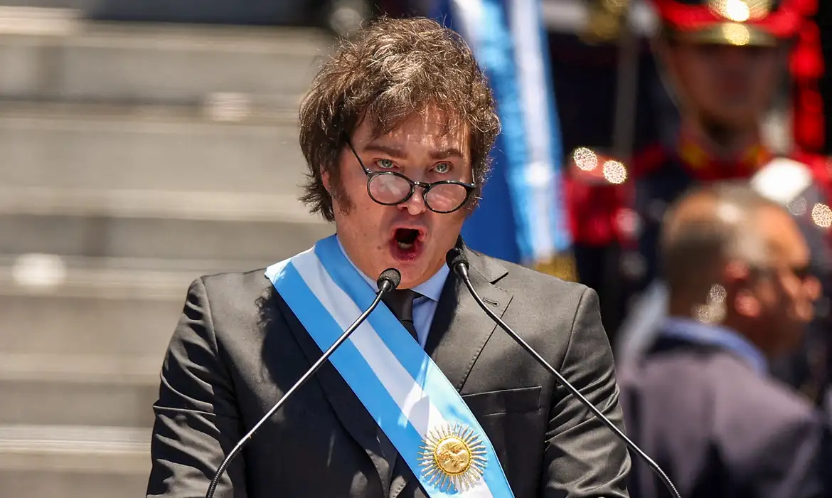 O presidente argentino, Javier Milei