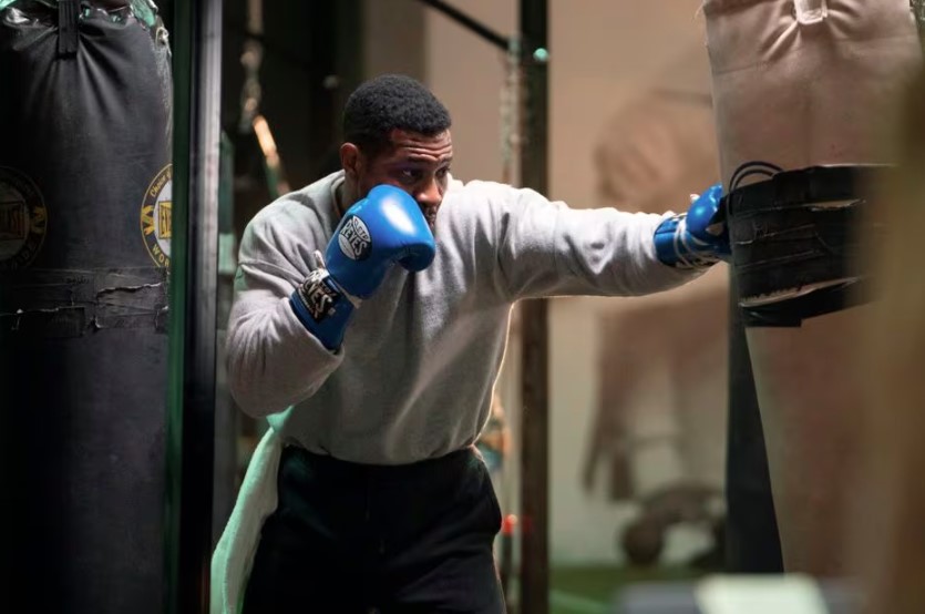 Cena de Creed III, com Jonathan Majors