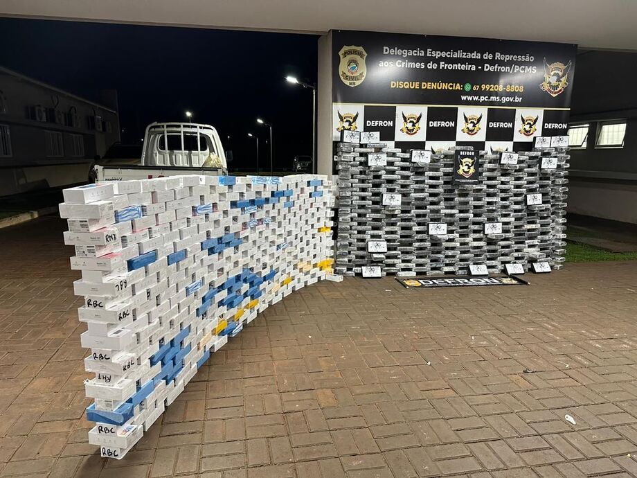 Operação da Polícia Civil apreende enorme quantidade de cocaína e aparelhos celulares em MS