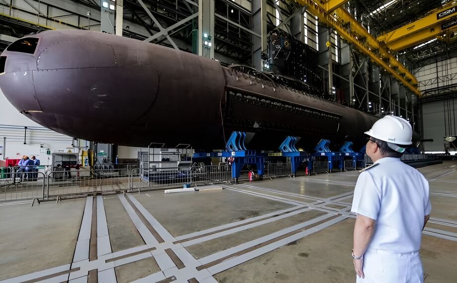 O submarino Humaitá, 2º da série de quatro embarcações que fazem parte de acordo firmado entre Brasil e França