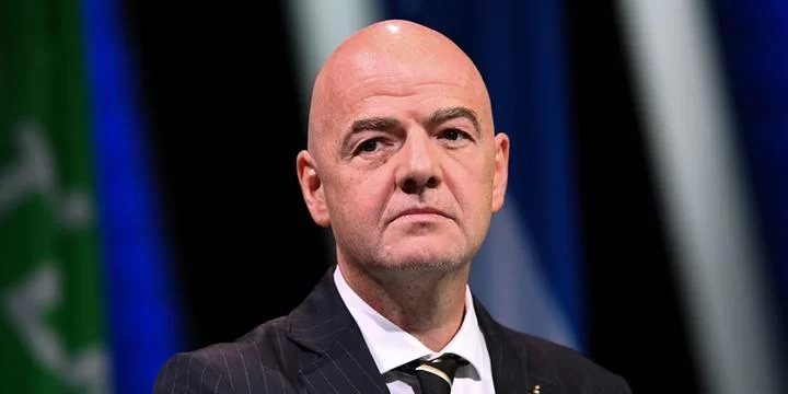 O presidente da Fifa, Gianni Infantino
