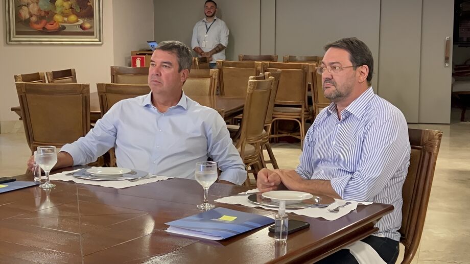 Governador Riedel e presidente da Fiems, Longen