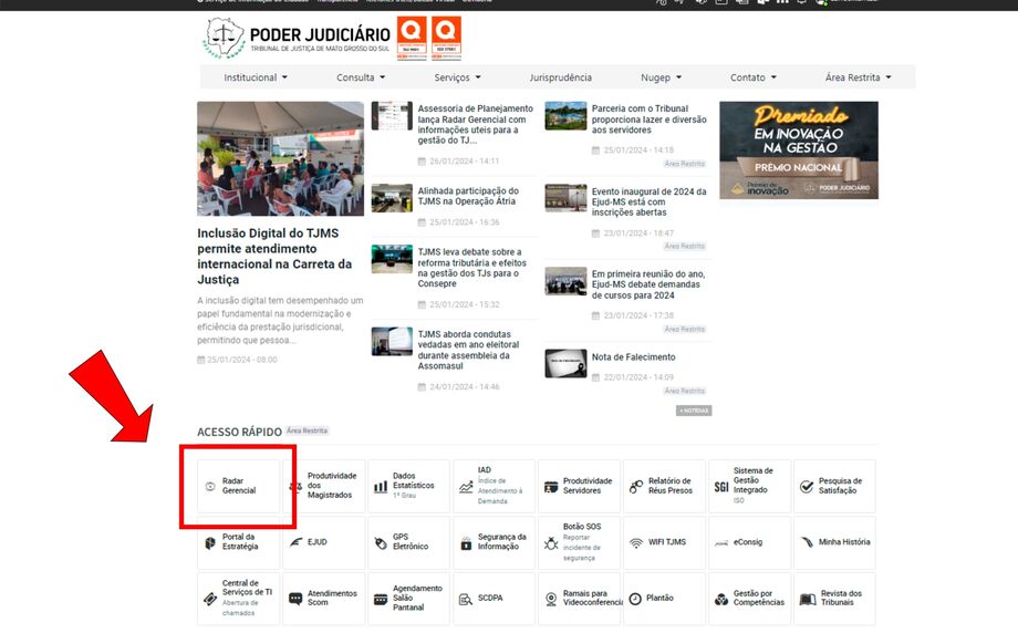 Assessoria de Planejamento lança Radar Gerencial com informações uteis para a gestão do TJMS