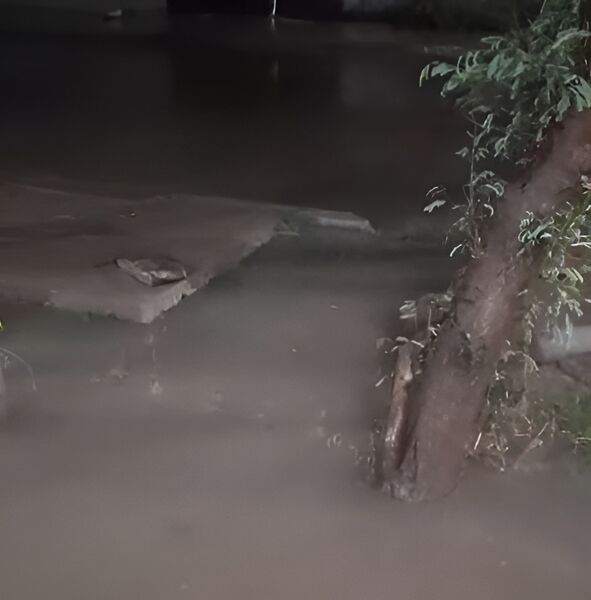 Rua alagada