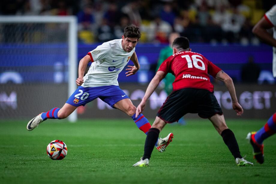 Barcelona bate Osasuna e enfrenta o Real Madrid na final da Supercopa da Espanha