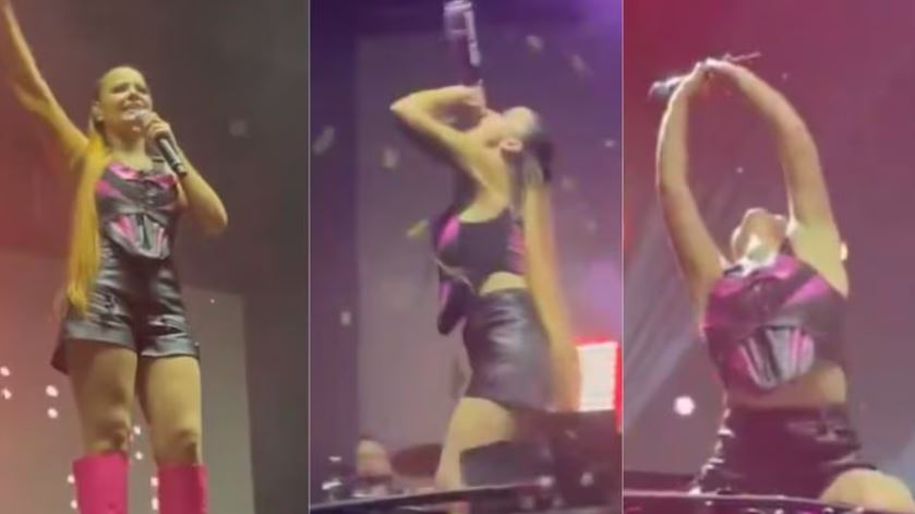 Maiara em show em Florianópolis