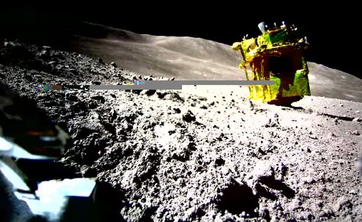 Jaxa divulgou uma imagem da sonda Slim capturada pelo LEV-2
