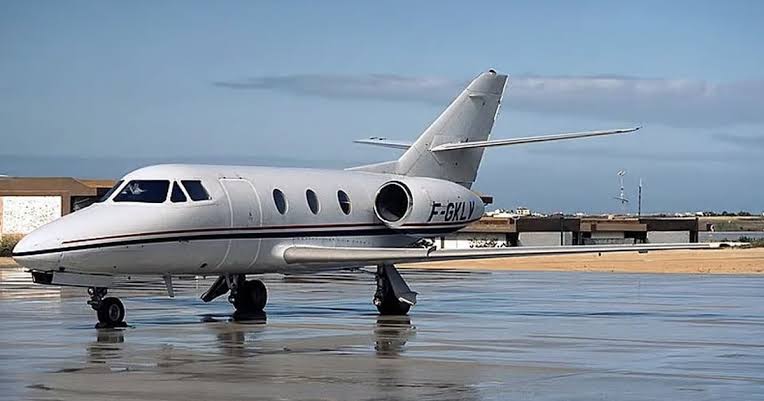 O avião caiu