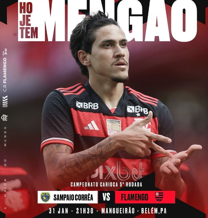 Sampaio Correia x Flamengo acontecerá no estádio Mangueirão, em Belém, PA