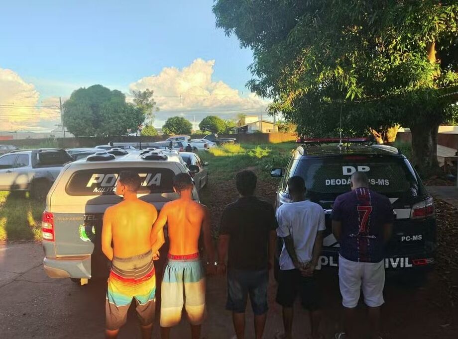 Os cincos suspeitos pela execução do adolescente