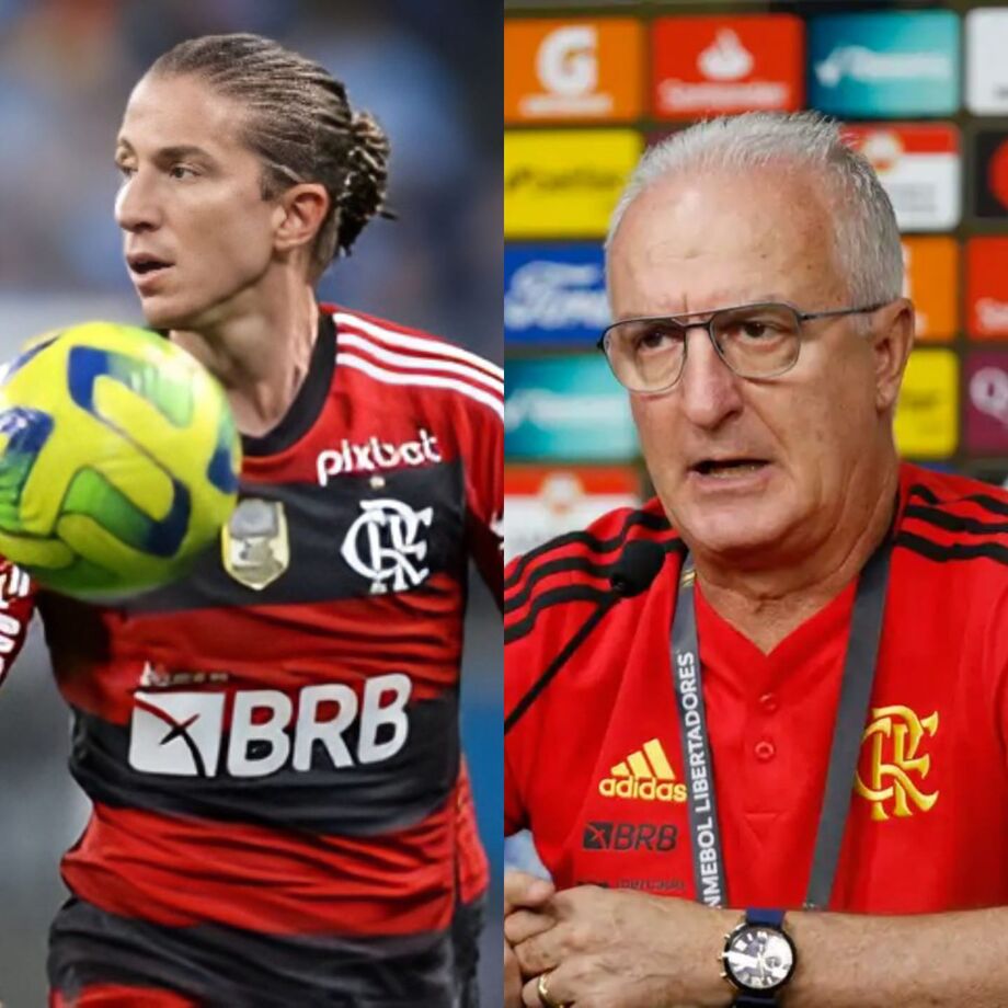 Filipe Luis e Dorival trabalharam juntos no Flamengo