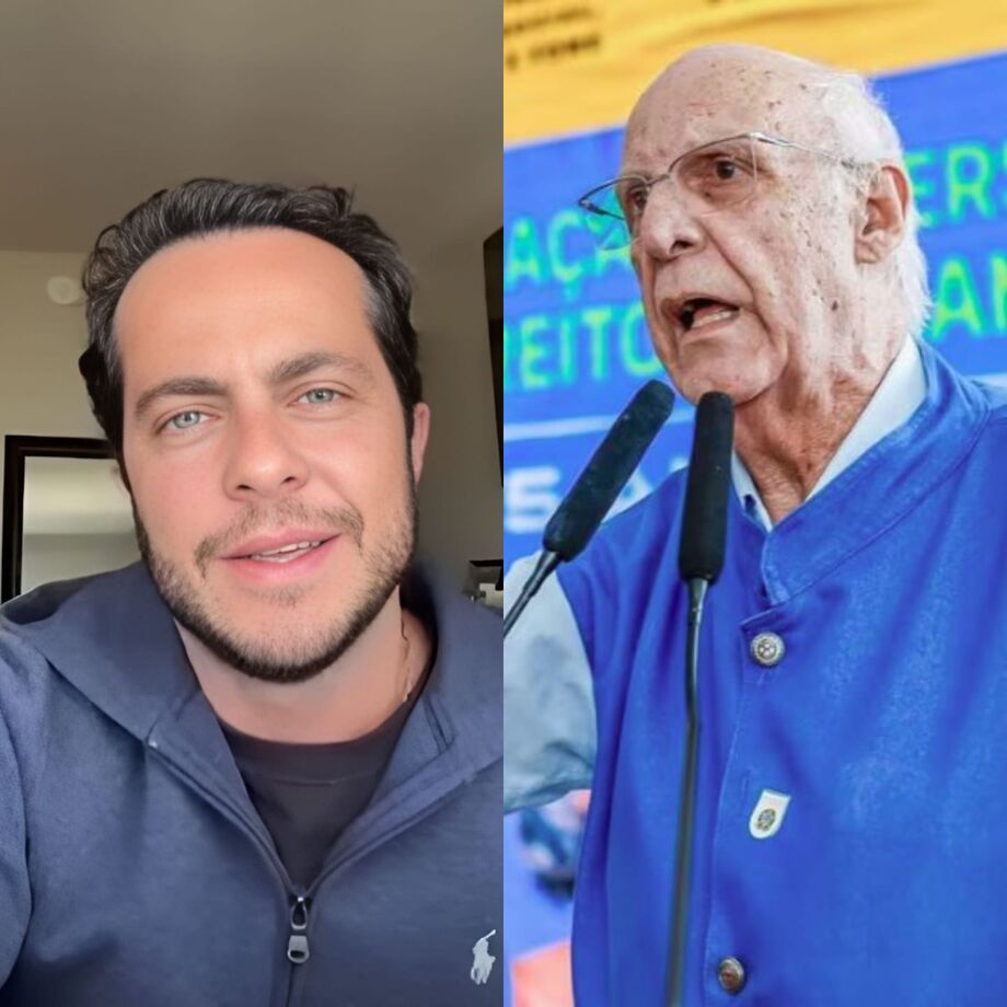 Thamy Miranda e o Padre Júlio Lancellotti