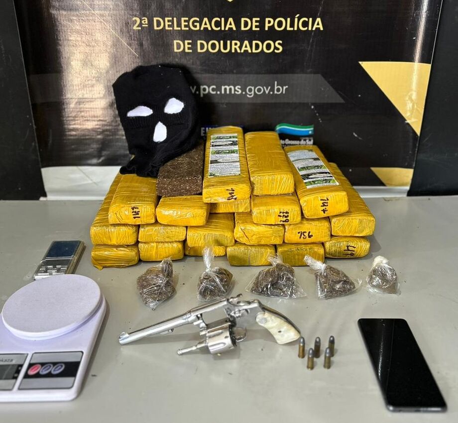 Polícia Civil prende em flagrante foragido da justiça com drogas e arma de fogo