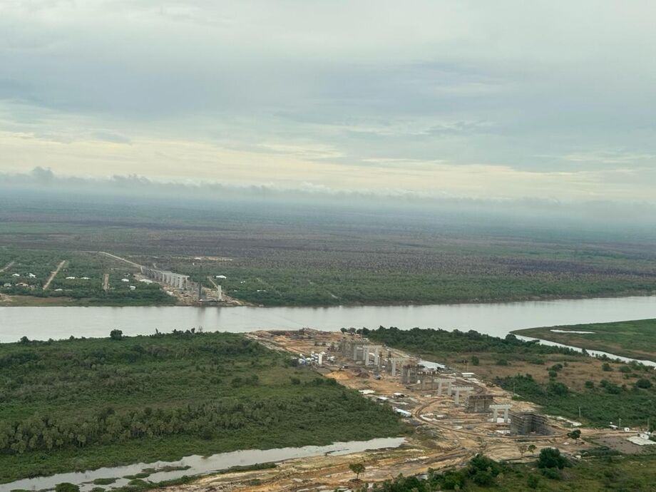 Construção da Ponte da Bioceânica, que promete revolucionar a logística entre Brasil e Paraguai