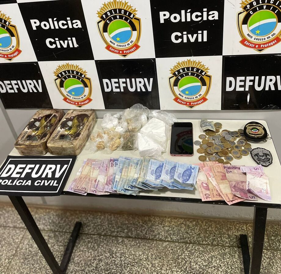 Autor de furto e adolescente infrator por tráfico de drogas são presos em Campo Grande