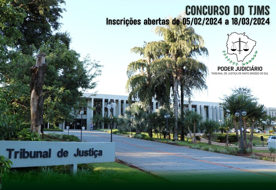 O Tribunal de Justiça de Mato Grosso do Sul divulga (31.1), a abertura do X Concurso Público para provimento de cargos efetivos do quadro de pessoal.