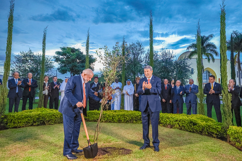Lula planta pé de oliveira em Embaixada e pergunta quando nascem as uvas -  A Crítica de Campo Grande