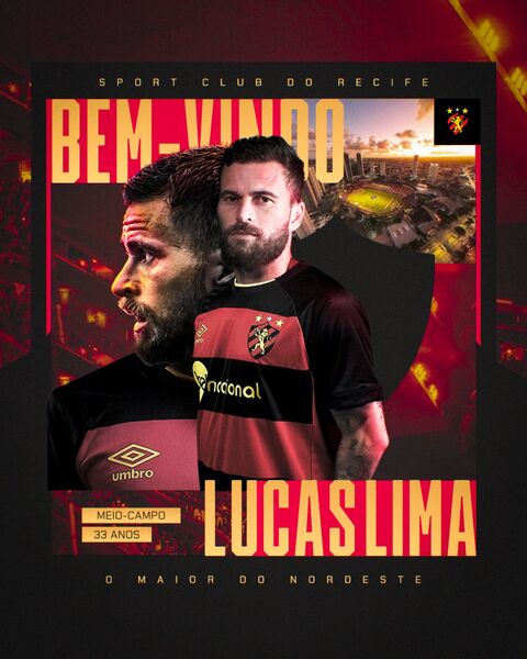 Lucas Lima chega para sua segunda passagem no Sport, onde foi destaque em 2013