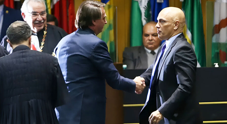 Bolsonaro e Alexandre de Moraes