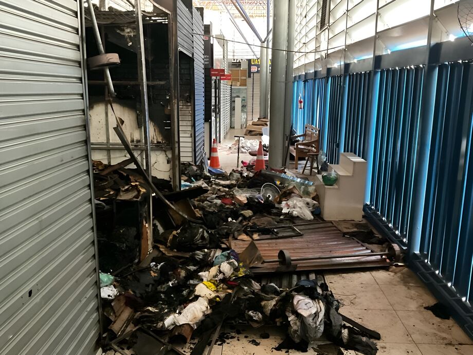 Local foi incendiado