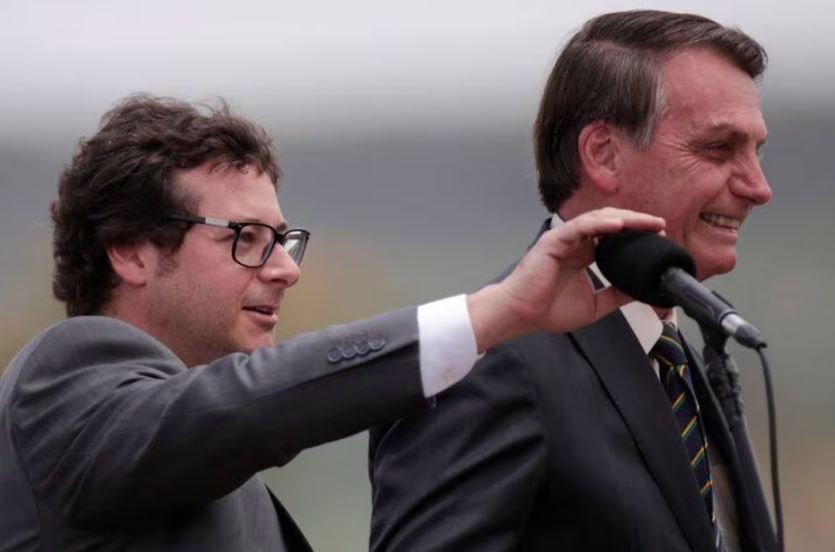 Fábio Wajngarten e o ex-presidente Jair Bolsonaro
