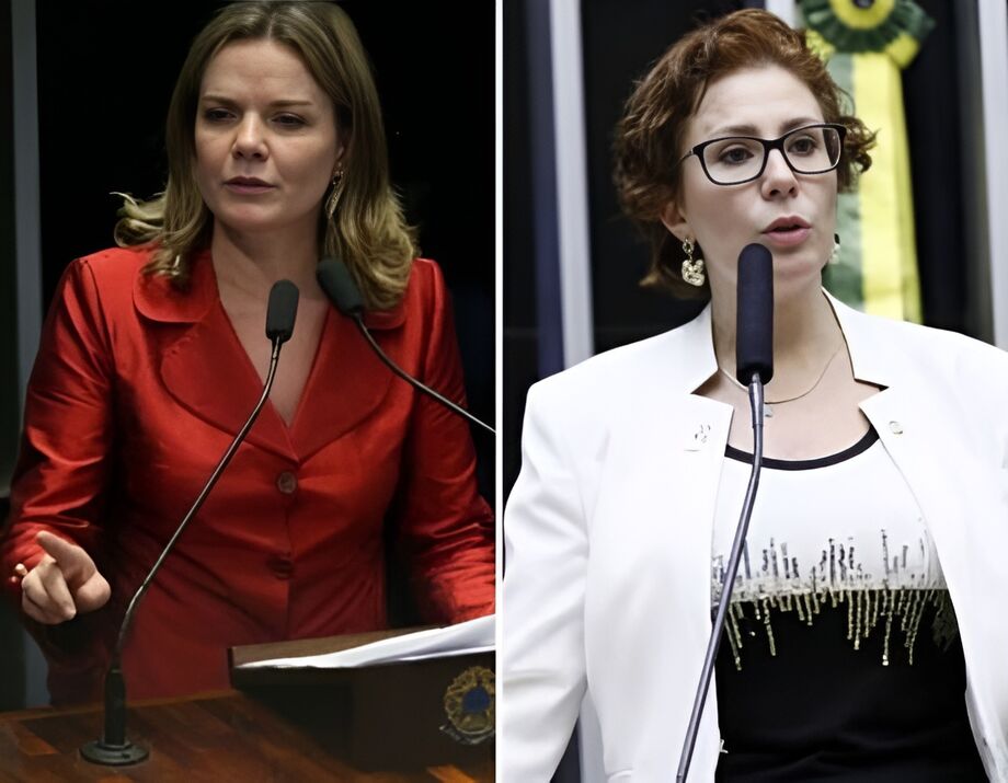Gleisi Hoffmann e Carla Zambelli trocaram farpas