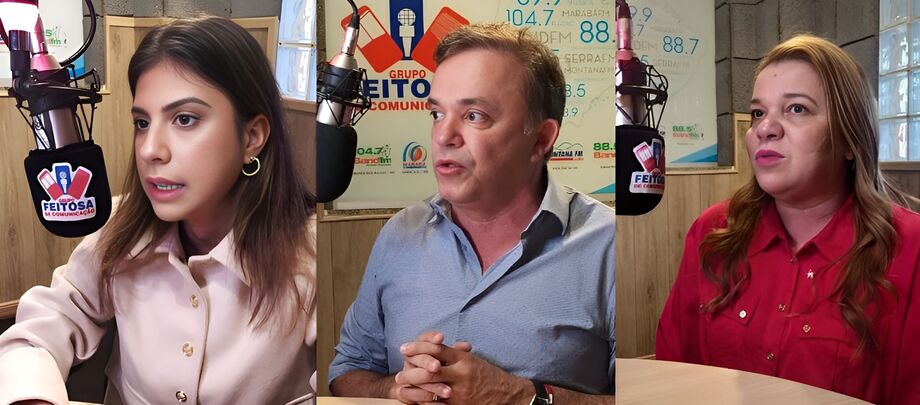 Camila Jara, Vander Loubet e Giselle Marques