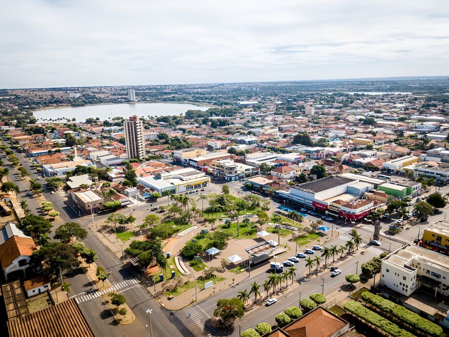 Vista aérea de Três Lagoas