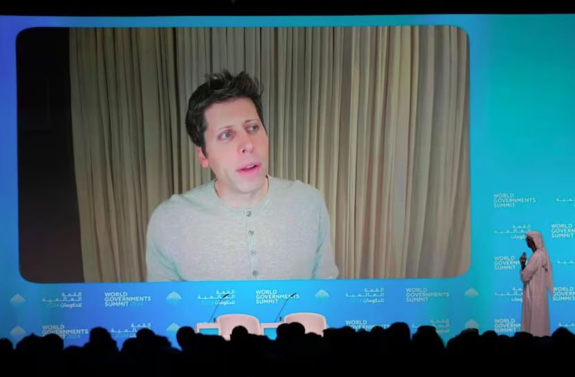 Sam Altman participou da conferência por videochamada