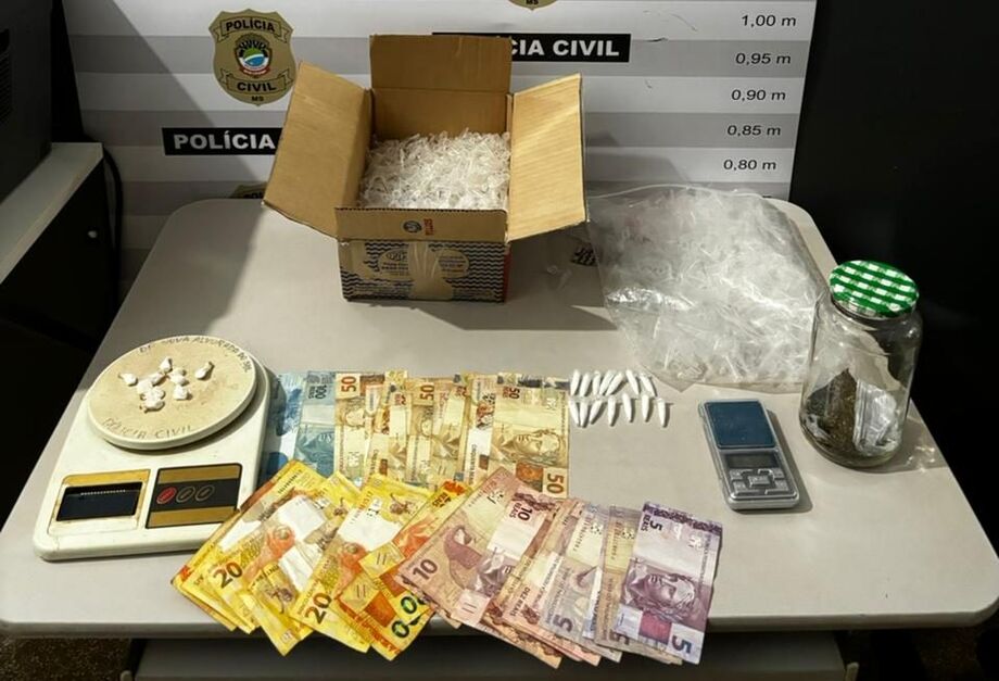 Polícia prende dois em flagrante por tráfico de drogas e associação para o tráfico em MS