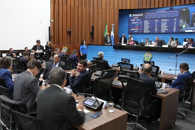 Os projetos encaminhados por outros Poderes são lidos durante a sessão plenária da ALEMS