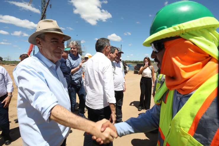 Paulo Corrêa vistoria ponte binacional e destaca oportunidades da Rota Bioceânica para MS