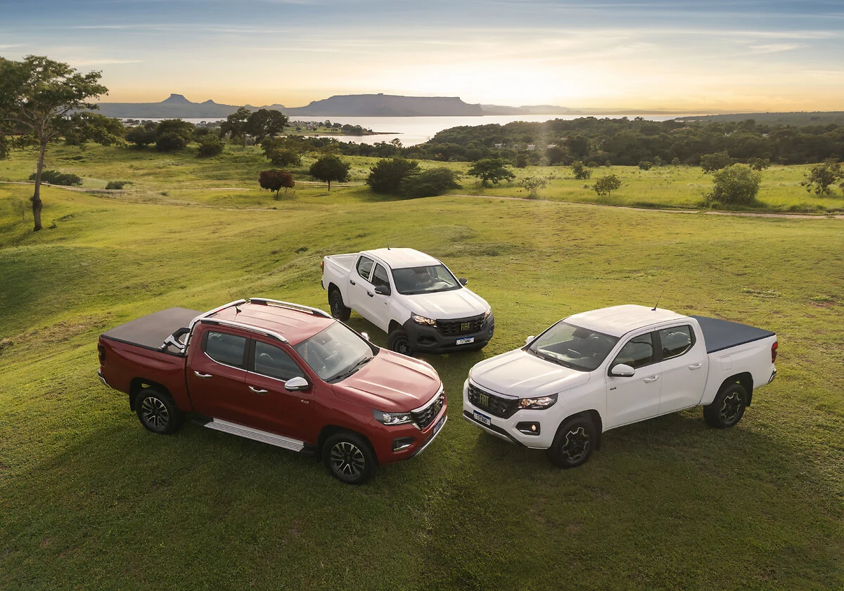 Todas as versões da Nova Fiat Titano contam com motor diesel e tração 4x4