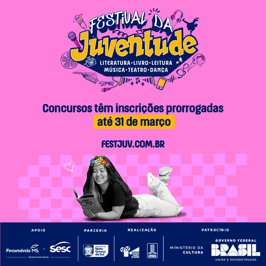 FestJuv amplia prazo até 31 de março para jovens talentos em diversas categorias criativas