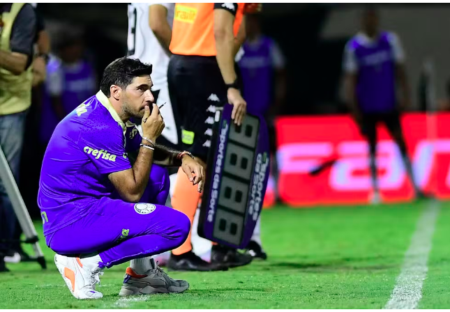 Abel Ferreira em Palmeiras x Ponte Preta