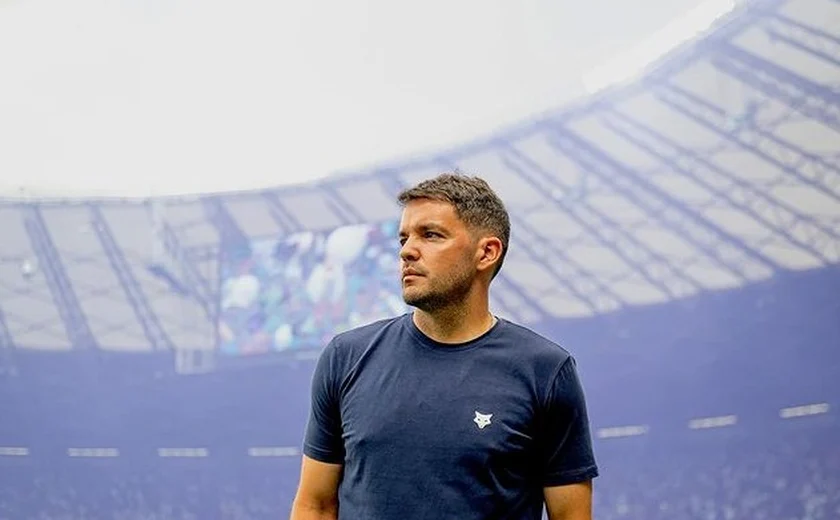 O técnico do Cruzeiro, Nicolás Larcamón