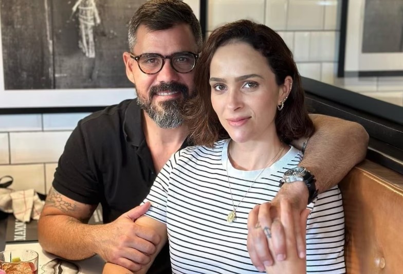 O casal Juliano e Letícia Cazzaré