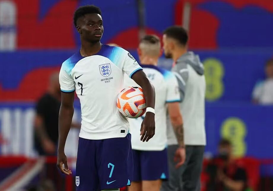 Bukayo Saka, atacante da Inglaterra