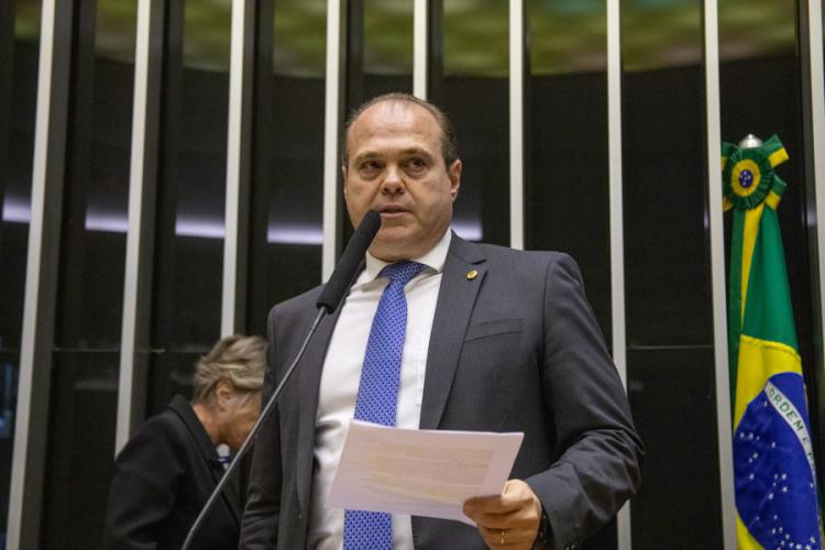 Marcelo Bertoni durante discurso em Brasília