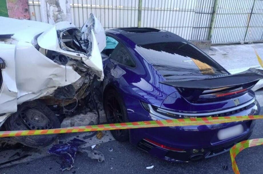 Marcus Vinícius estava como carona na Porsche conduzida pelo empresário Fernando de Andrade Filho