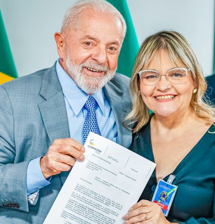 Presidente Lula e Rosimeire Costa